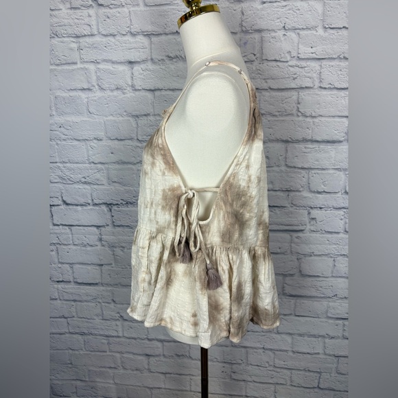 NWT Aerie Boho Babydoll Tie Dye Tank Top Lace Crochet size S - Picture 4 of 7